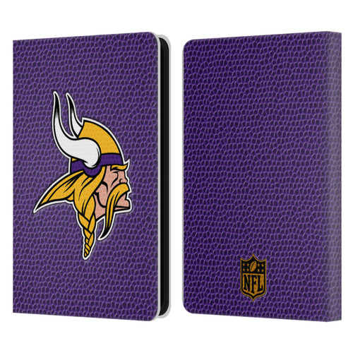 NFL Minnesota Vikings Logo Football Leather Book Wallet Case Cover For Amazon Kindle 11th Gen (2024)