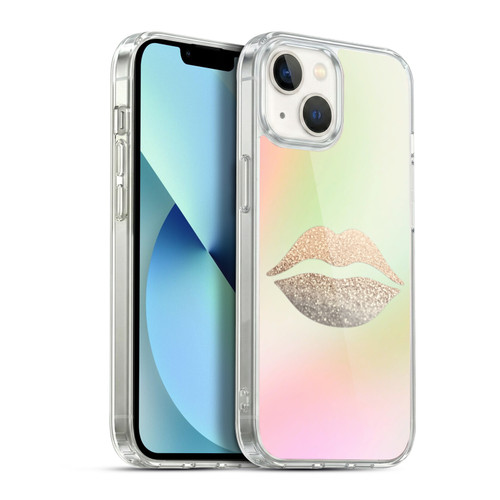 Monika Strigel Dreamland Gold Lips Soft Gel Case for Apple iPhone 13