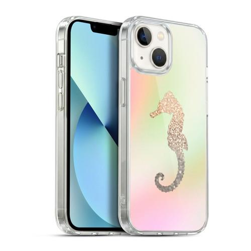 Monika Strigel Dreamland Gold Seahorse Soft Gel Case for Apple iPhone 13