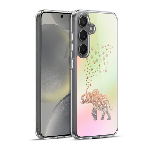 Monika Strigel Dreamland Gold Elephant Soft Gel Case for Samsung Galaxy S24+ 5G & MagSafe