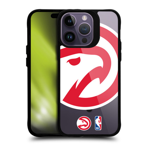 NBA Atlanta Hawks Logo Oversized Hawk BLACK SHOCKPROOF BUMPER CASE COMPATIBLE WITH Apple iPhone 14 Pro Max & MAGSAFE