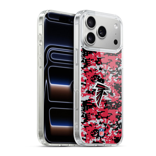 NFL Atlanta Falcons Graphics Digital Camouflage Soft Gel Case for Apple iPhone 17 Pro Max
