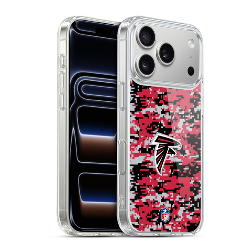 NFL Atlanta Falcons Graphics Digital Camouflage Soft Gel Case for Apple iPhone 17 Pro