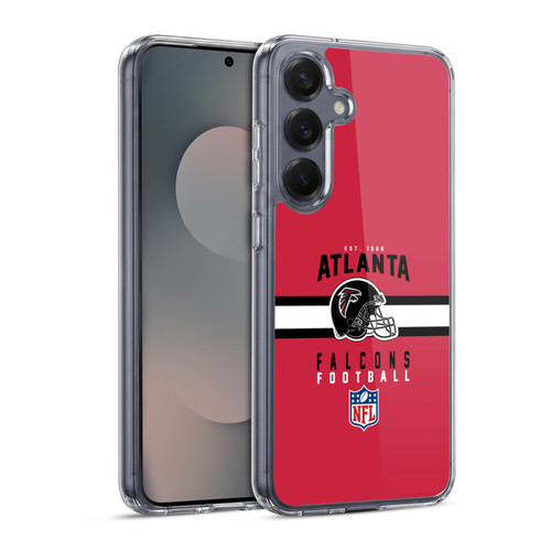 NFL Atlanta Falcons Graphics Helmet Typography Soft Gel Case for Samsung Galaxy S25 & MagSafe