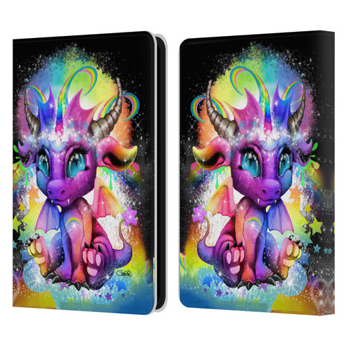 Sheena Pike Dragons Rainbow Lil Dragonz Leather Book Wallet Case Cover For Amazon Kindle 11th Gen 6in 2022