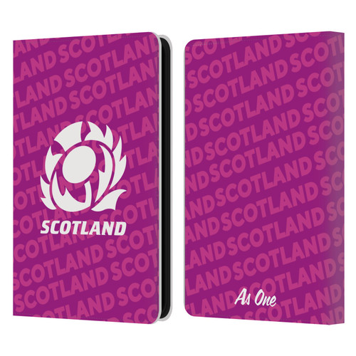 Scotland Rugby Graphics Logo Purple Leather Book Wallet Case Cover For Amazon Kindle 11th Gen 6in 2022