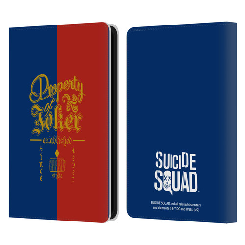 Suicide Squad 2016 Graphics Property Of Joker Leather Book Wallet Case Cover For Amazon Kindle 11th Gen 6in 2022