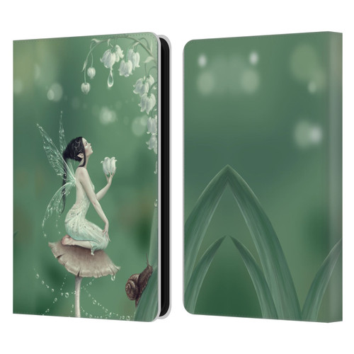 Rachel Anderson Pixies Lily Of The Valley Leather Book Wallet Case Cover For Amazon Kindle 11th Gen (2024)