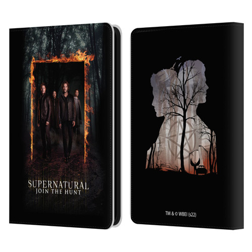 Supernatural Key Art Sam, Dean, Castiel & Crowley Leather Book Wallet Case Cover For Amazon Kindle 11th Gen 6in 2022