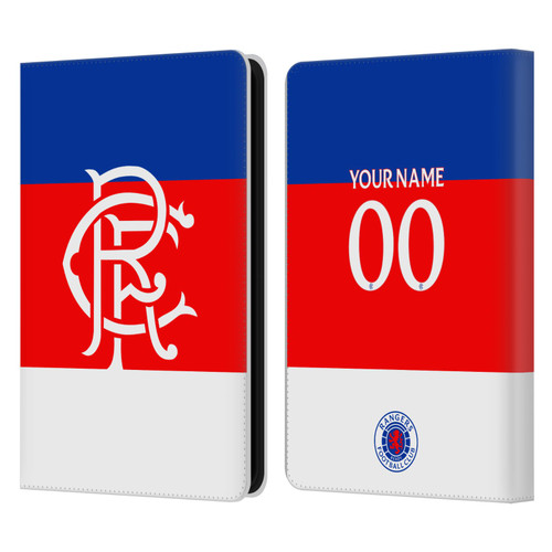 Custom Customised Personalised Rangers FC 2025/26 Kit Away Leather Book Wallet Case Cover For Amazon Kindle 11th Gen (2024)