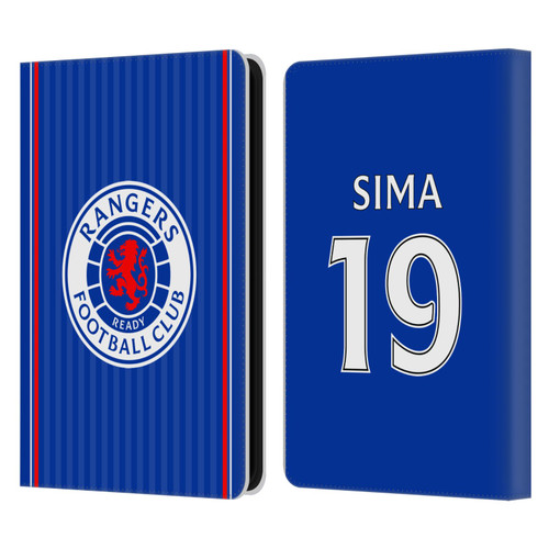 Rangers FC 2023/24 Players Home Kit Abdallah Sima Leather Book Wallet Case Cover For Amazon Kindle 11th Gen (2024)