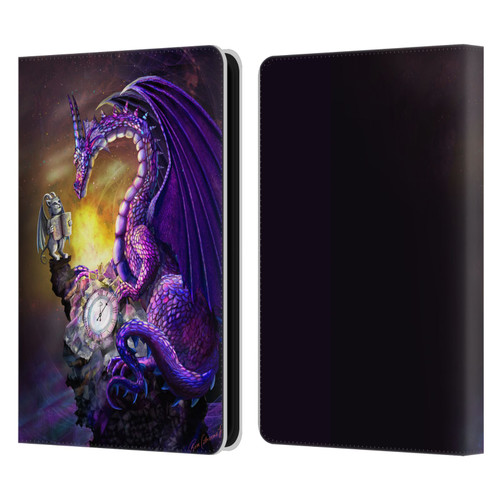 Rose Khan Mythic Scale Series Purple Time Leather Book Wallet Case Cover For Amazon Kindle 11th Gen (2024)
