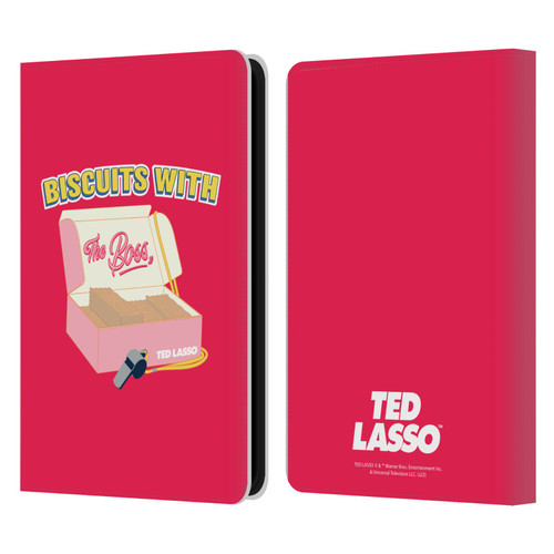 Ted Lasso Season 1 Graphics Biscuits With The Boss Leather Book Wallet Case Cover For Amazon Kindle 11th Gen 6in 2022