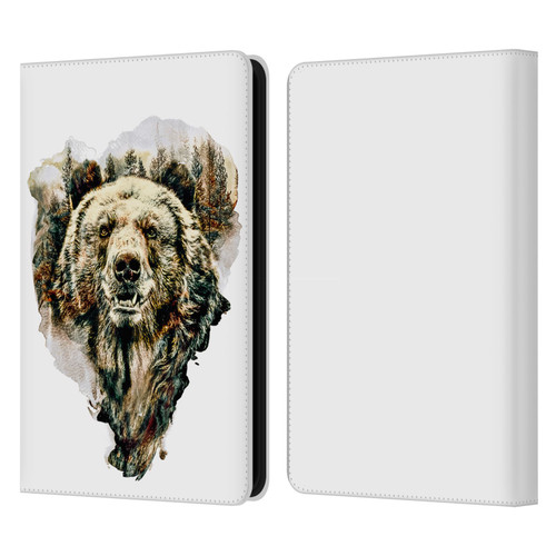 Riza Peker Animals Bear Leather Book Wallet Case Cover For Amazon Kindle 11th Gen (2024)