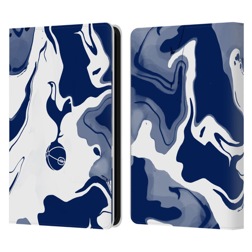 Tottenham Hotspur F.C. Badge Blue And White Marble Leather Book Wallet Case Cover For Amazon Kindle 11th Gen 6in 2022