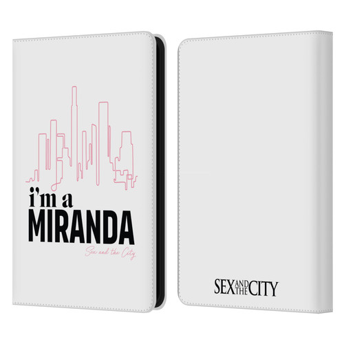 Sex and The City: Television Series Characters I'm A Miranda Leather Book Wallet Case Cover For Amazon Kindle 11th Gen (2024)