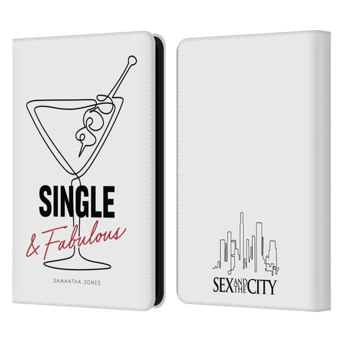Sex and The City: Television Series Characters Single And Fabulous Samantha Leather Book Wallet Case Cover For Amazon Kindle 11th Gen (2024)