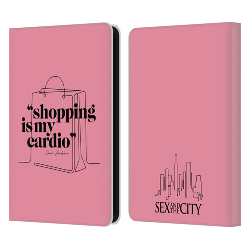 Sex and The City: Television Series Characters Shopping Cardio Carrie Leather Book Wallet Case Cover For Amazon Kindle 11th Gen (2024)