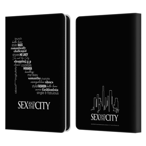 Sex and The City: Television Series Graphics Shoe Leather Book Wallet Case Cover For Amazon Kindle 11th Gen (2024)