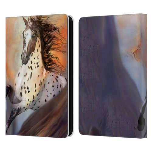 Simone Gatterwe Horses Wild 2 Leather Book Wallet Case Cover For Amazon Kindle 11th Gen (2024)