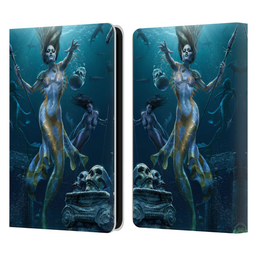 Tom Wood Fantasy Mermaid Hunt Leather Book Wallet Case Cover For Amazon Kindle 11th Gen 6in 2022