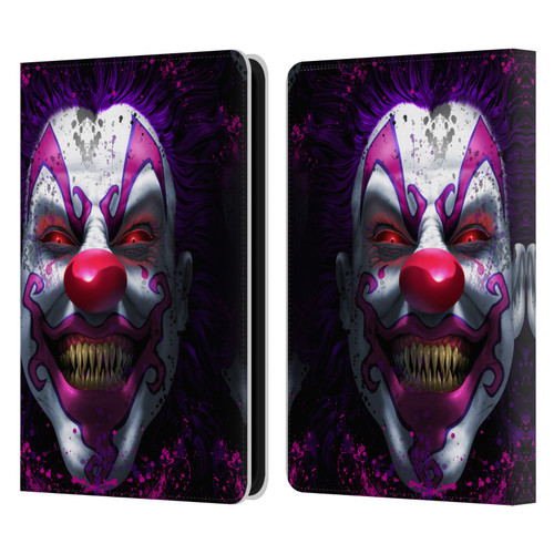 Tom Wood Horror Keep Smiling Clown Leather Book Wallet Case Cover For Amazon Kindle 11th Gen 6in 2022