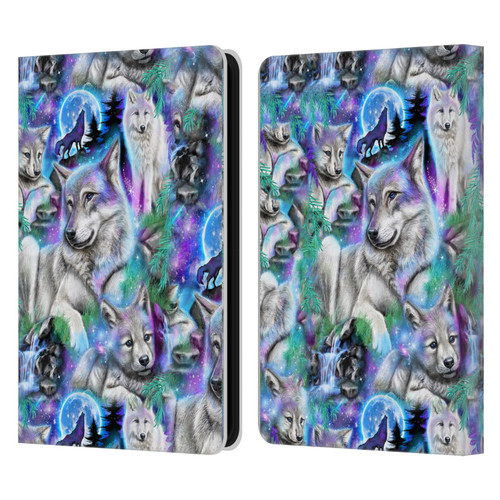 Sheena Pike Animals Daydream Galaxy Wolves Leather Book Wallet Case Cover For Amazon Kindle 11th Gen (2024)