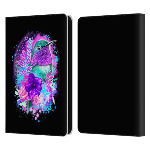 Sheena Pike Animals Purple Hummingbird Spirit Leather Book Wallet Case Cover For Amazon Kindle 11th Gen (2024)