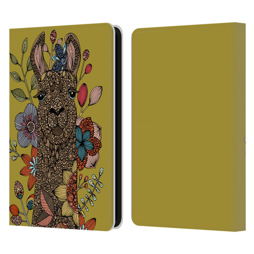 Valentina Animals And Floral Llama Leather Book Wallet Case Cover For Amazon Kindle 11th Gen 6in 2022