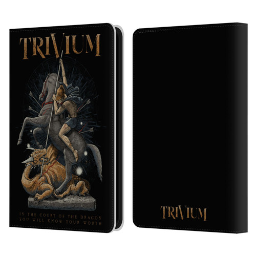 Trivium Graphics Dragon Slayer Leather Book Wallet Case Cover For Amazon Kindle 11th Gen 6in 2022
