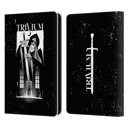 Trivium Graphics Skeleton Sword Leather Book Wallet Case Cover For Amazon Kindle 11th Gen 6in 2022