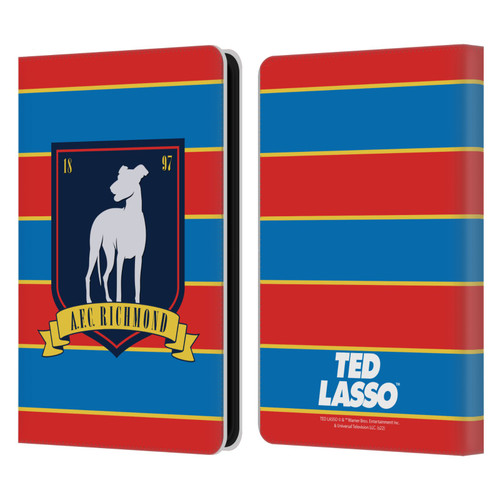 Ted Lasso Season 1 Graphics A.F.C Richmond Stripes Leather Book Wallet Case Cover For Amazon Kindle 11th Gen (2024)