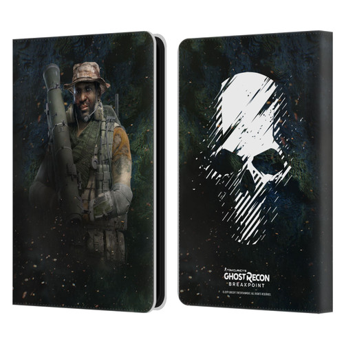 Tom Clancy's Ghost Recon Breakpoint Character Art Fixit Leather Book Wallet Case Cover For Amazon Kindle 11th Gen (2024)