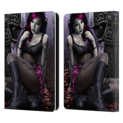 Tom Wood Fantasy Goth Girl Vampire Leather Book Wallet Case Cover For Amazon Kindle 11th Gen (2024)
