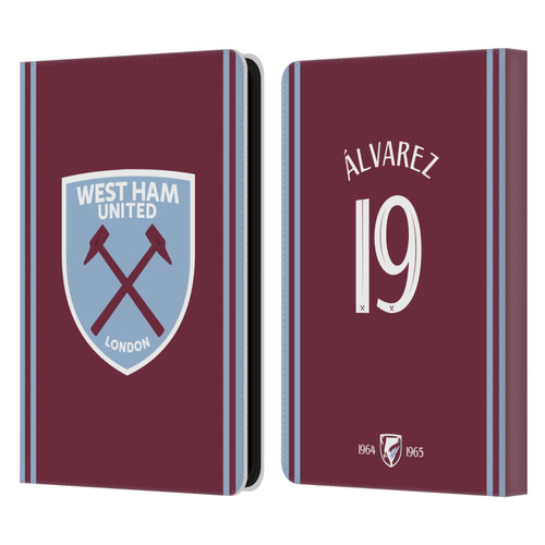 West Ham United FC 2024/25 Players Home Kit Edson Álvarez Leather Book Wallet Case Cover For Amazon Kindle 11th Gen (2024)