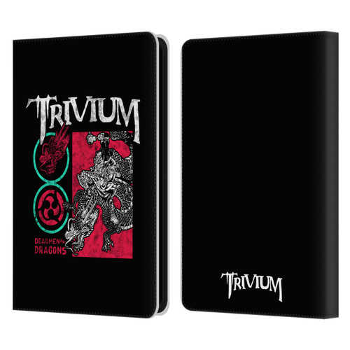 Trivium Graphics Deadmen And Dragons Date Leather Book Wallet Case Cover For Amazon Kindle 11th Gen (2024)