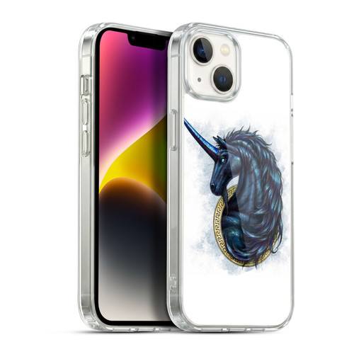 Christos Karapanos Mythical Monokeros Black Soft Gel Case for Apple iPhone 14 Plus & MagSafe