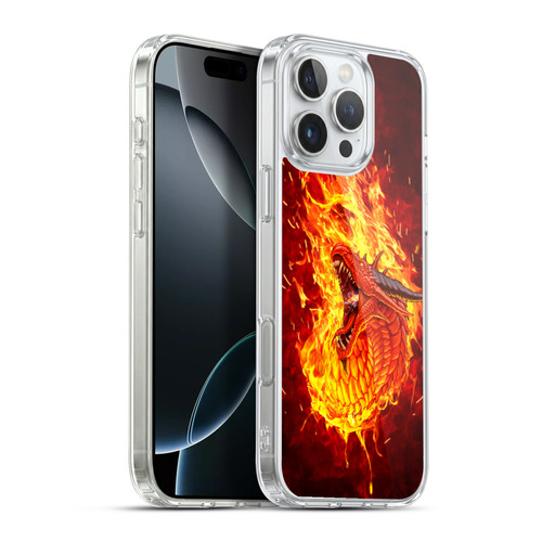 Christos Karapanos Mythical Through The Flames Soft Gel Case for Apple iPhone 16 Pro Max & MagSafe