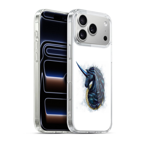 Christos Karapanos Mythical Monokeros Black Soft Gel Case for Apple iPhone 17 Pro Max