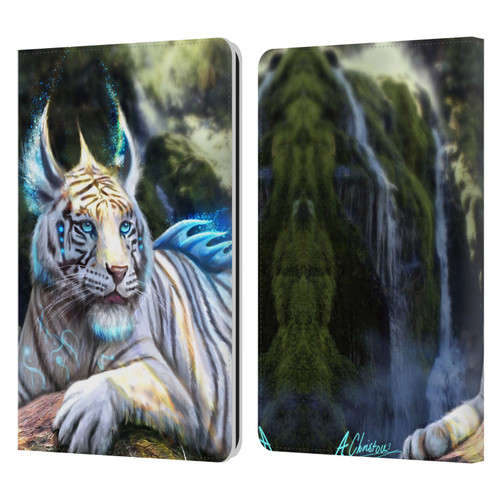 Anthony Christou Art Water Tiger Leather Book Wallet Case Cover For Amazon Kindle Paperwhite 1 / 2 / 3