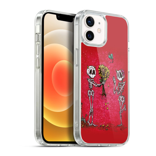 David Lozeau Skeleton Grunge Sunflower Soft Gel Case for Apple iPhone 12 / iPhone 12 Pro & MagSafe
