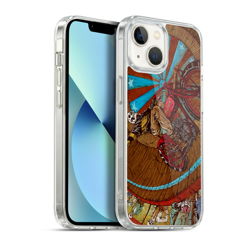 David Lozeau Skeleton Grunge Wall Of Death Soft Gel Case for Apple iPhone 13