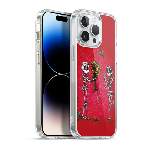 David Lozeau Skeleton Grunge Sunflower Soft Gel Case for Apple iPhone 13 Pro Max & MagSafe