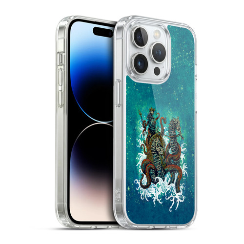 David Lozeau Skeleton Grunge Neptune Nautical Soft Gel Case for Apple iPhone 13 Pro & MagSafe