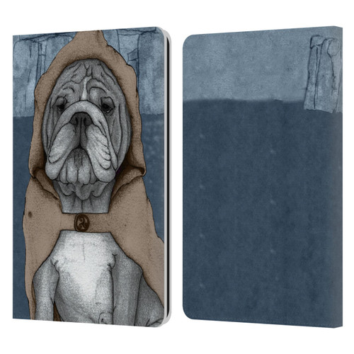 Barruf Dogs English Bulldog Leather Book Wallet Case Cover For Amazon Kindle Paperwhite 1 / 2 / 3