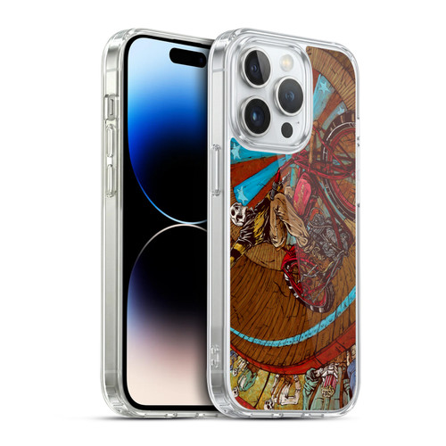 David Lozeau Skeleton Grunge Wall Of Death Soft Gel Case for Apple iPhone 14 Pro & MagSafe