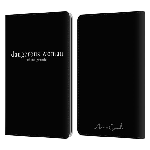 Ariana Grande Dangerous Woman Text Leather Book Wallet Case Cover For Amazon Kindle Paperwhite 1 / 2 / 3