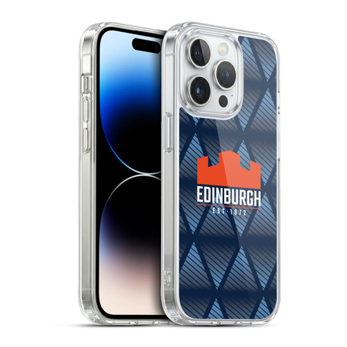 Edinburgh Rugby Graphics Pattern Soft Gel Case for Apple iPhone 13 Pro & MagSafe