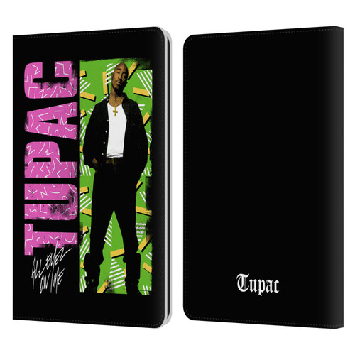 Tupac Shakur Key Art Distressed Look Leather Book Wallet Case Cover For Amazon Kindle Paperwhite 1 / 2 / 3