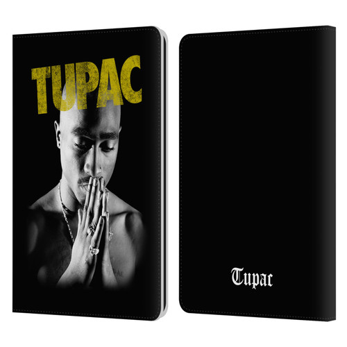 Tupac Shakur Key Art Golden Leather Book Wallet Case Cover For Amazon Kindle Paperwhite 1 / 2 / 3